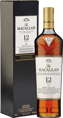 MACALLAN - SHERRY OAK 12 YEAR OLD Scottish Whisky / Whiskey