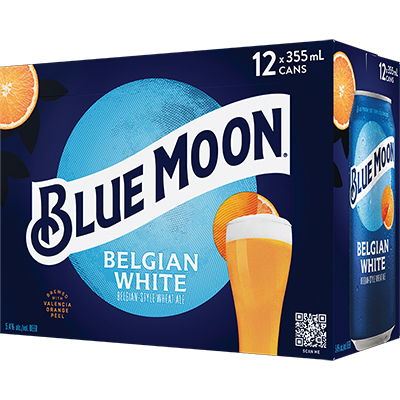 BLUE MOON - WHITE CAN Canadian Domestic Beer