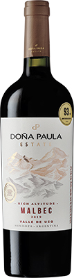Wine DONA Argentinian UCO VALLEY PAULA ESTATE Red MENDOZA MALBEC -