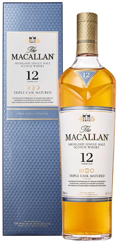 MACALLAN - TRIPLE CASK 12 YEAR OLD Scottish Whisky / Whiskey