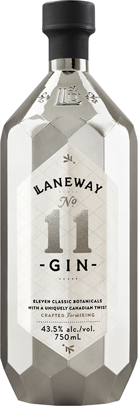 LANEWAY - NO 11 GIN LIMITED EDITION SILVER BOTTLE Canadian Gin