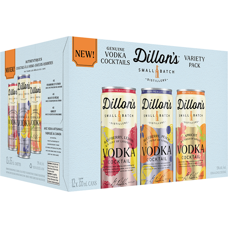 BCLIQUOR Dillons Vodka - Cocktail Variety Pack Can