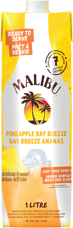 BCLIQUOR Malibu - Pinapple Bay Breeze Tetra Pack