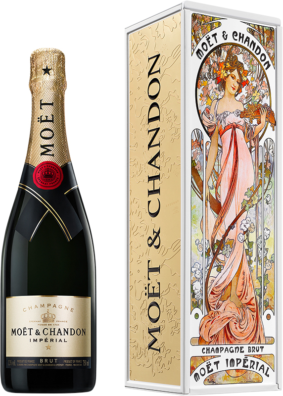 MOET AND CHANDON - BRUT MUCHA French Sparkling Wine