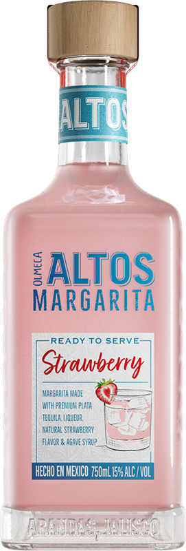 BCLIQUOR Olmeca Altos Margarita - Strawberry Ready To Drink Cocktail