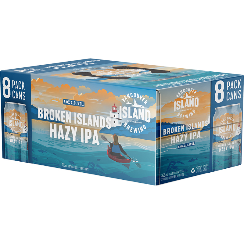 BCLIQUOR Vancouver Island - Broken Islands Hazy Ipa 8 Pack