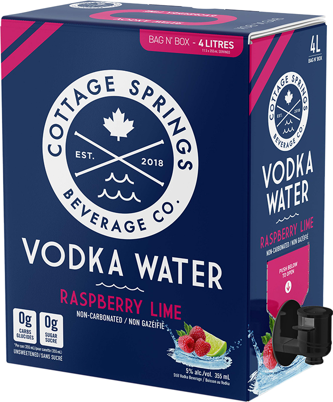 BCLIQUOR Cottage Springs - Vodka Water Raspberry Lime