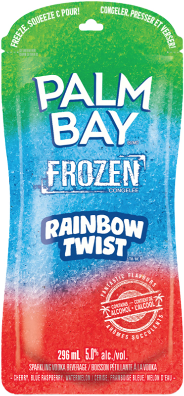 PALM BAY RAINBOW TWIST FROZEN POUCH Canadian Coolers