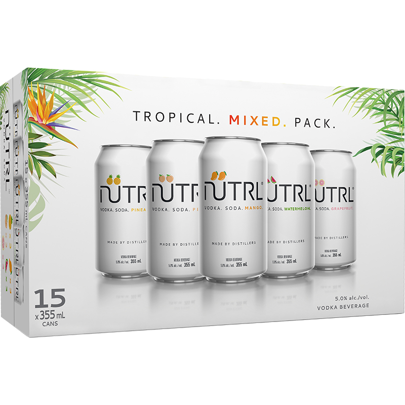 BCLIQUOR Nutrl - Vodka Soda Tropical Mixed 15 Can