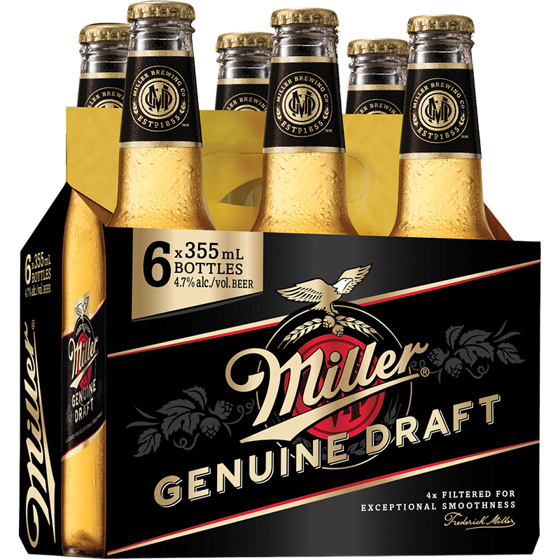 MILLER GENUINE DRAFT Canadian Domestic Beer