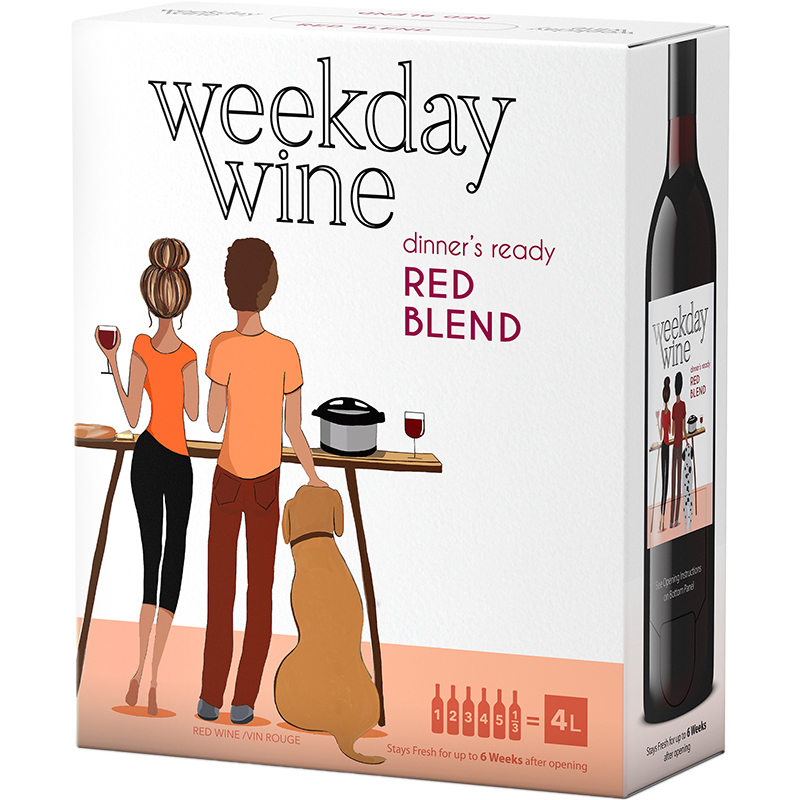 WEEKDAY WINE - CAB MERLOT Canadian Red Wine