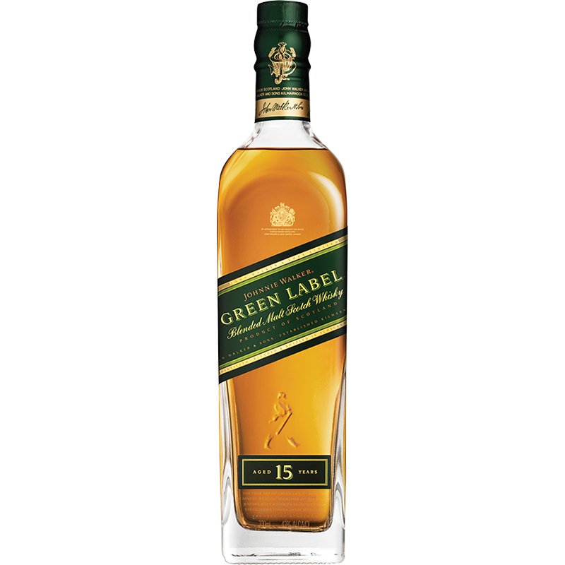 JOHNNIE WALKER - 15 YEAR OLD GREEN LABEL Scottish Whisky