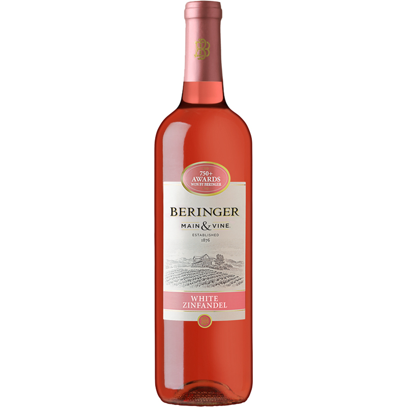 beringer zinfandel vine 750ml wine ph rose american boozy