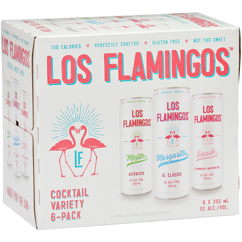 Los Flamingos Variety 6 Pack Can Canadian Coolers