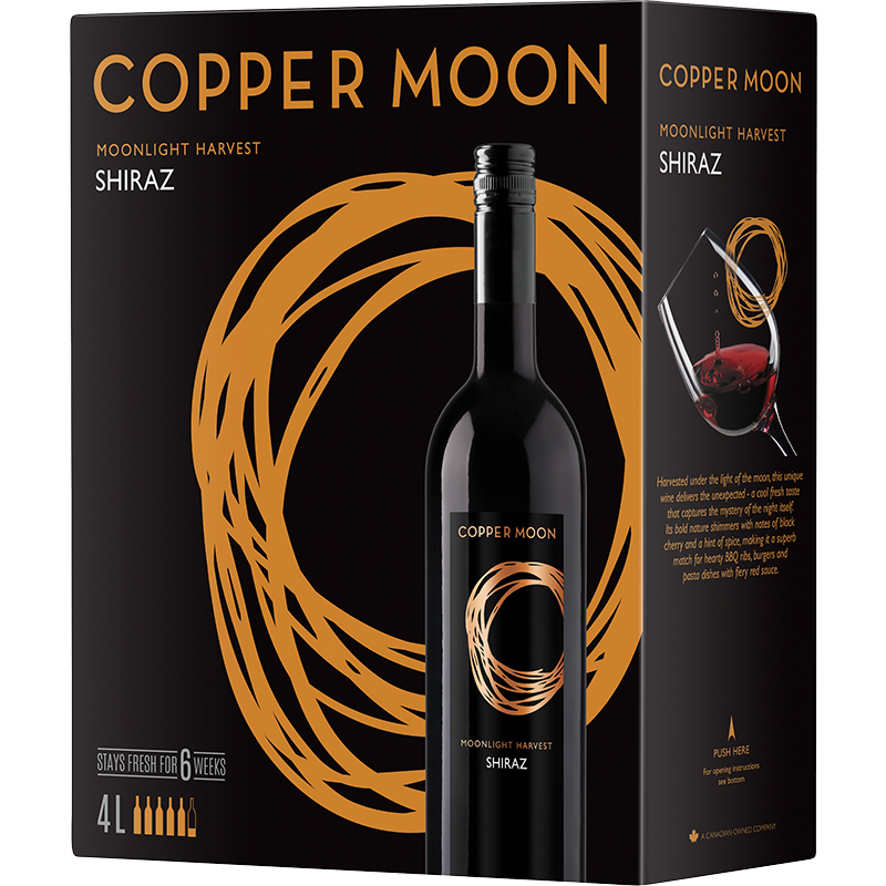 Copper moon store lighting