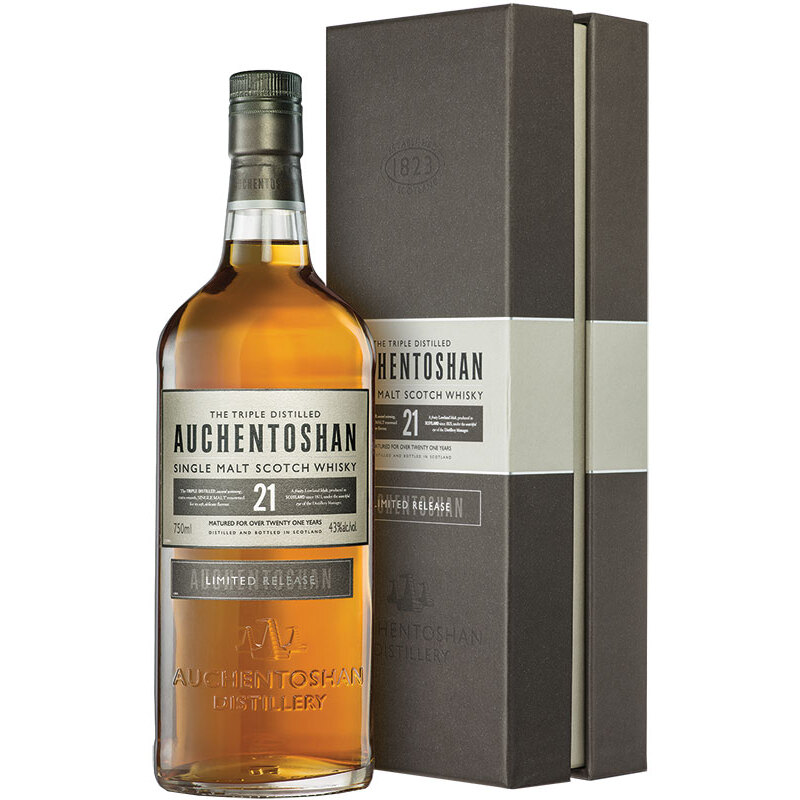 AUCHENTOSHAN - 21 YEAR OLD Scottish Whisky / Whiskey