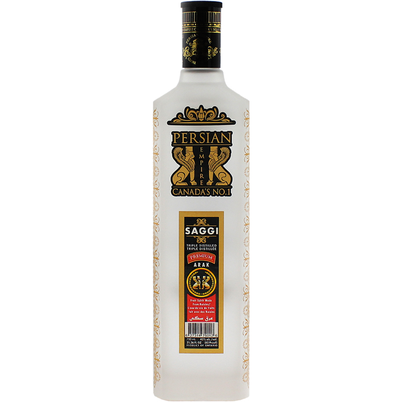 PERSIAN EMPIRE ARAK SAGGI Canadian Other Spirits