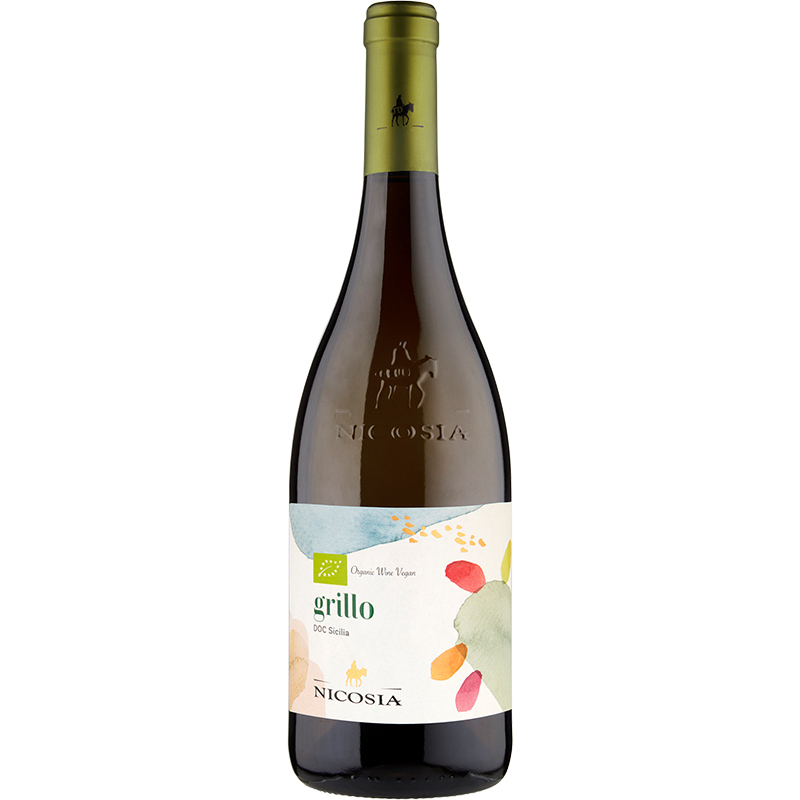 Wine ORGANIC White Italian GRILLO NICOSIA VEGAN SICILIA - VEGAN