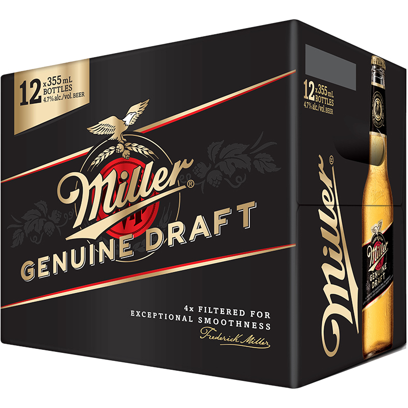 MILLER GENUINE DRAFT Canadian Domestic Beer