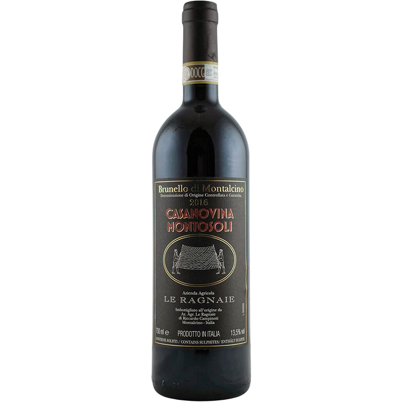 BRUNELLO DI MONTALCINO - LE RAGNAIE CASANOVINA MONTOSOLI Italian Red Wine