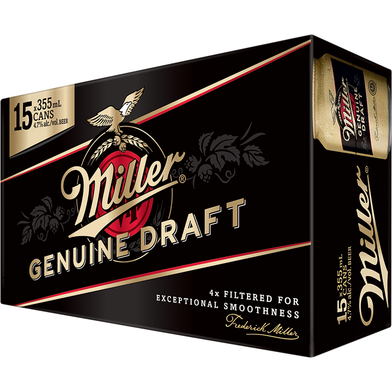 MILLER GENUINE DRAFT - CAN Canadian Domestic Beer