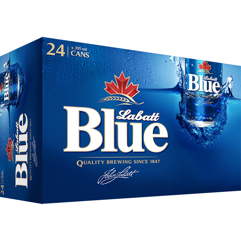 LABATT - BLUE CAN Canadian Domestic Beer