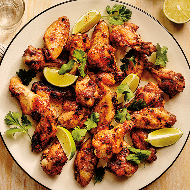 Agave Lime Barbecue Chicken Wings | BCLIQUOR