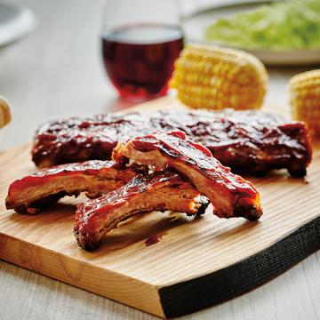 BOURBON MOLASSES PORK RIBS